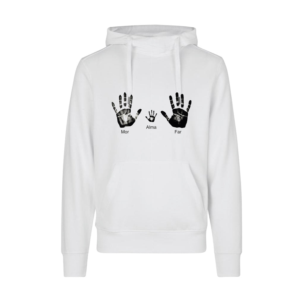 Design Selv Hoodie - Line Art - Håndaftryk
