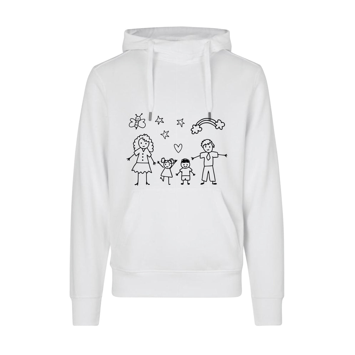 Design Selv Hoodie - Line Art - Tegninger