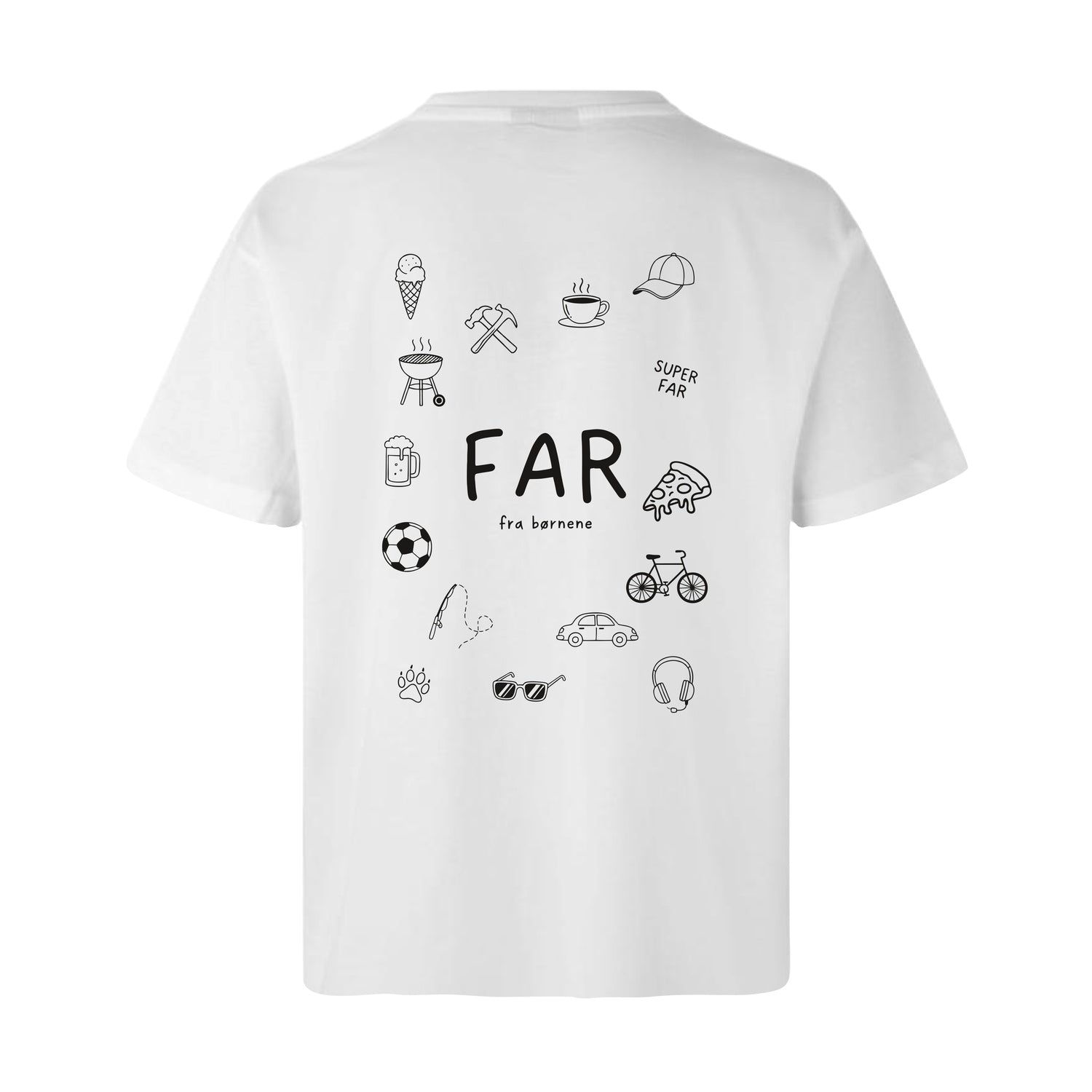 Design Selv T-shirt - Line Art - Far