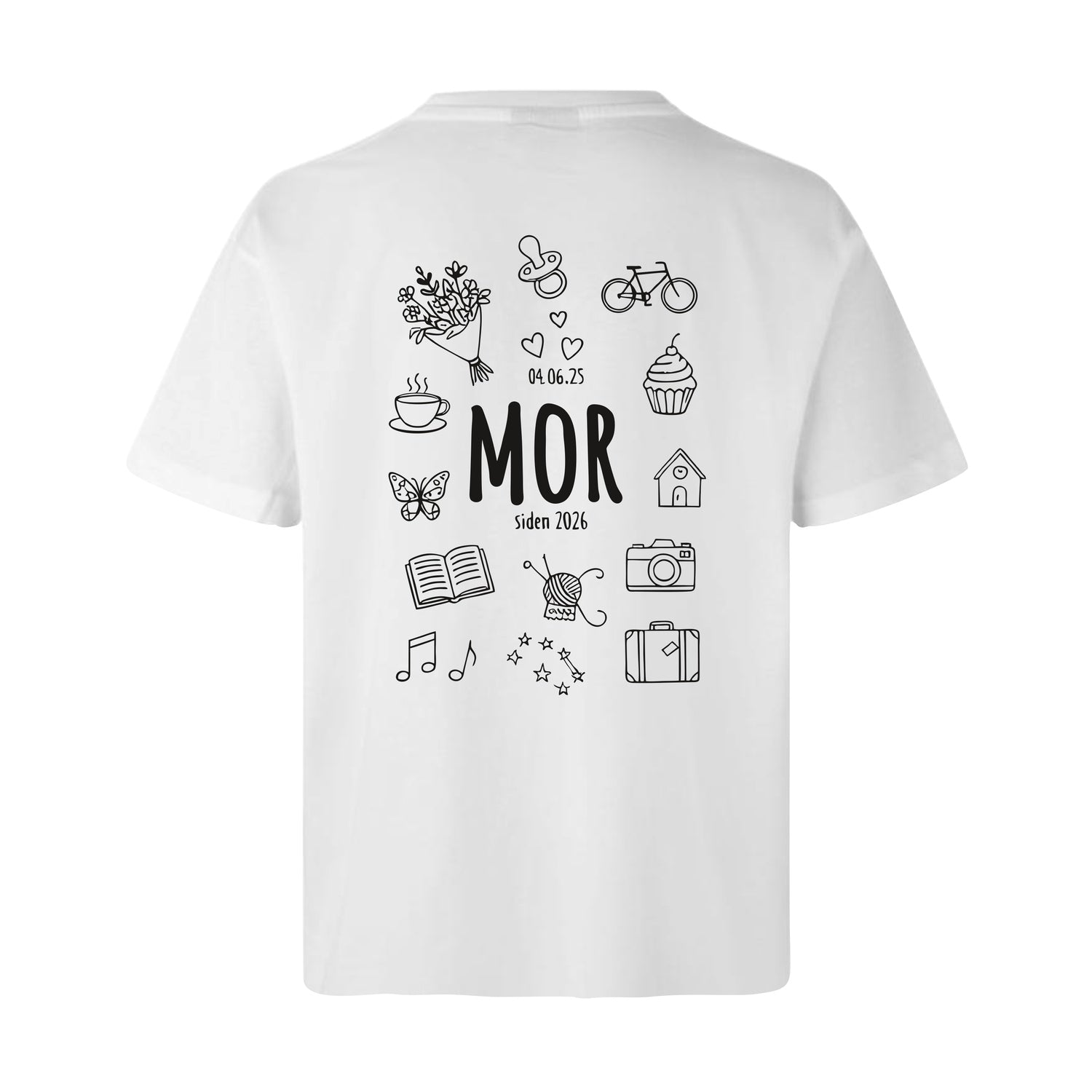 Design Selv T-shirt - Line Art - Mor