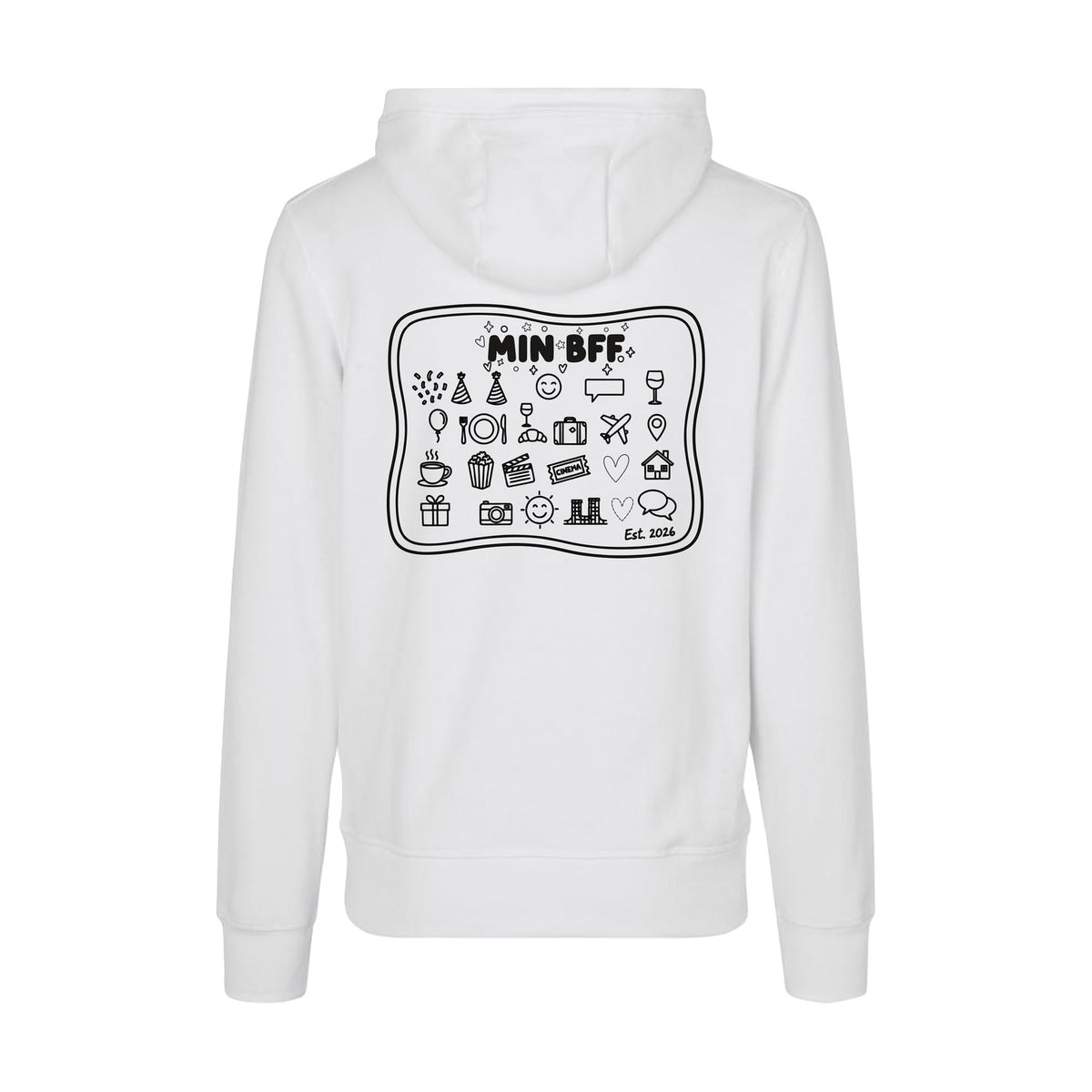 Design Selv Hoodie - Line Art - Ven