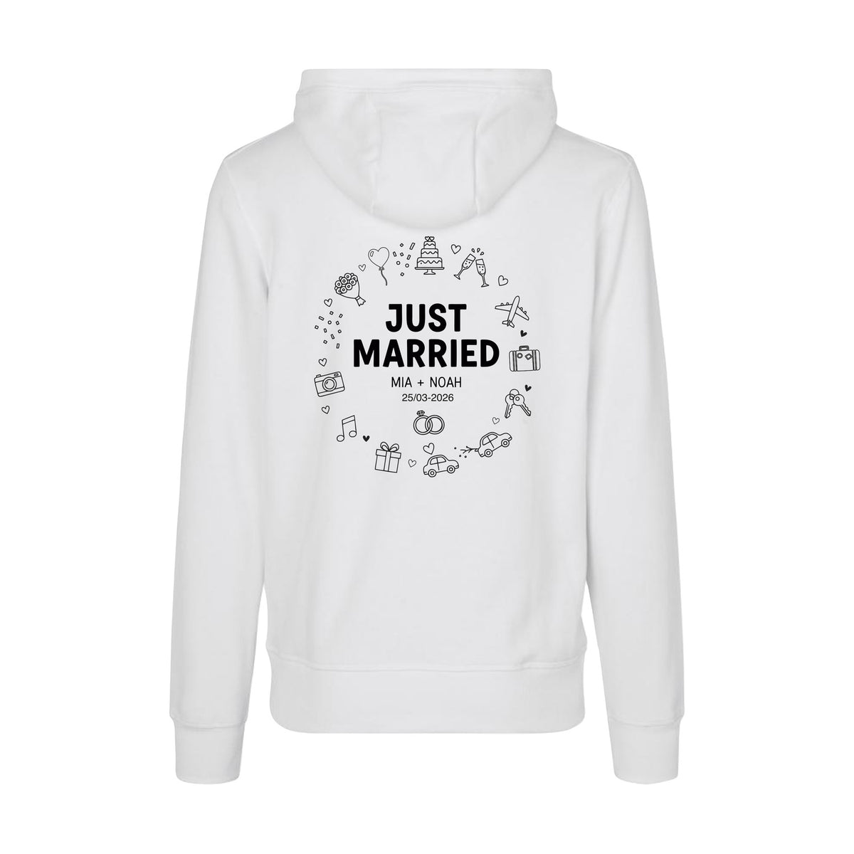 Design Selv Hoodie - Line Art - Nygift