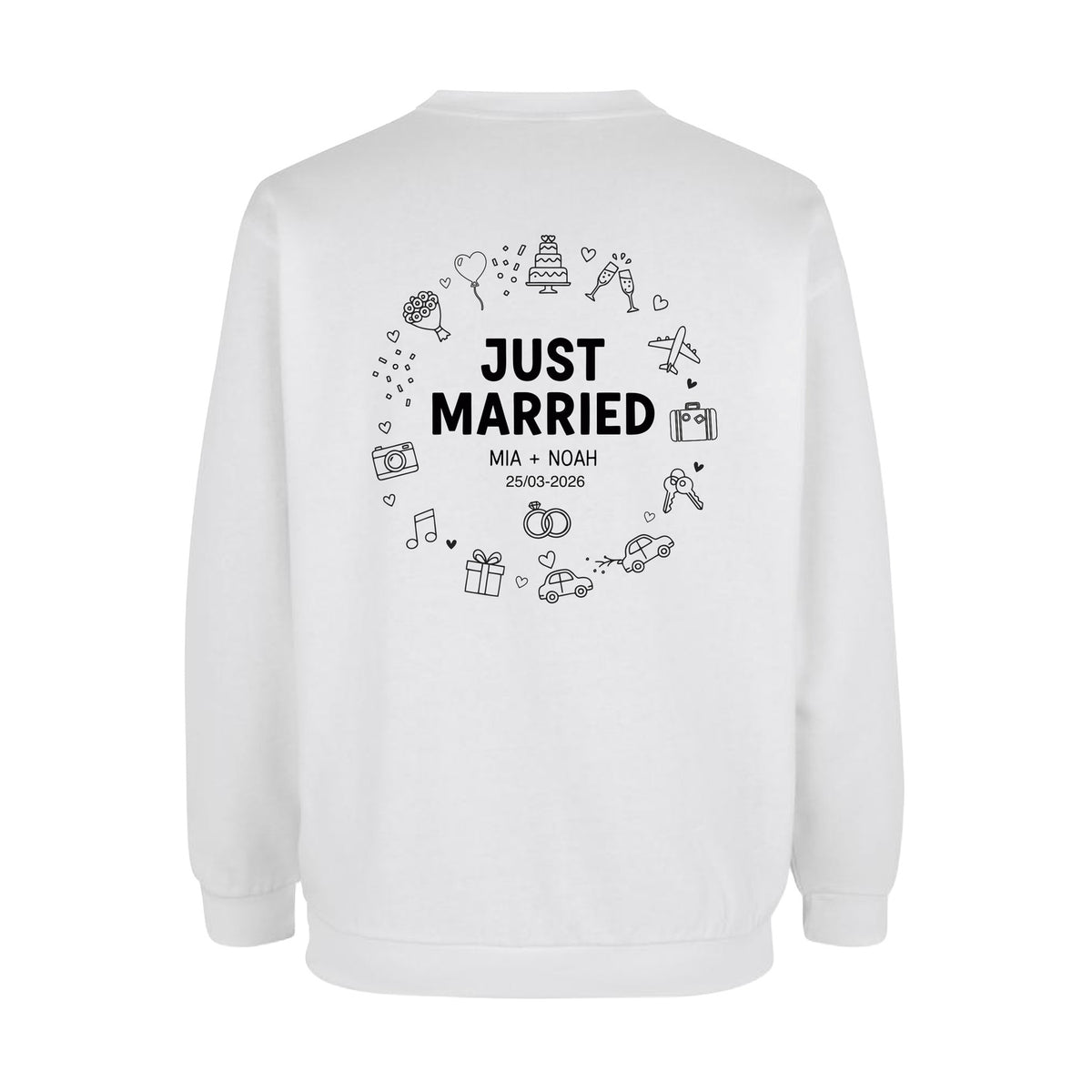 Design Selv Sweatshirt - Line Art - Nygift
