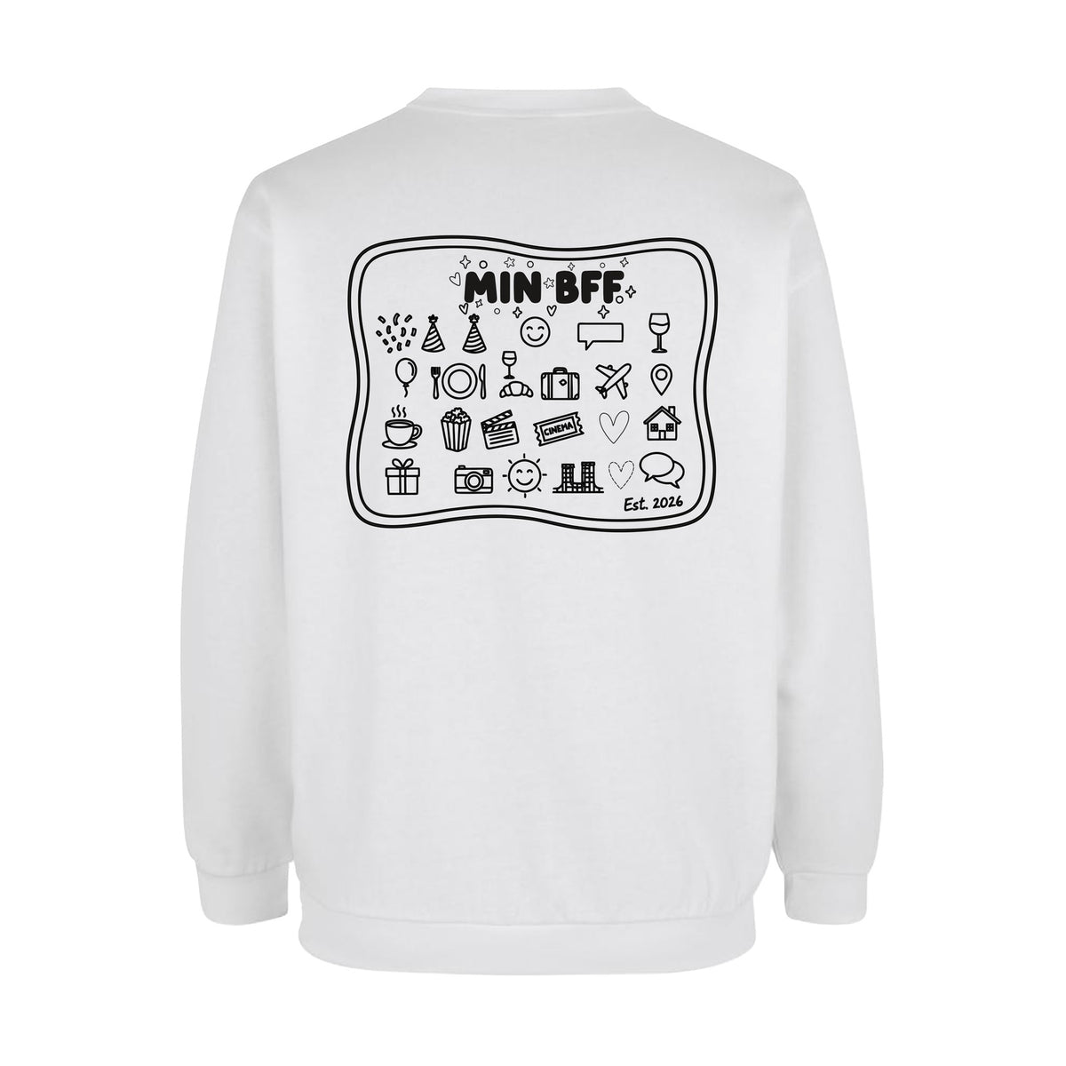 Design Selv Sweatshirt - Line Art - Ven