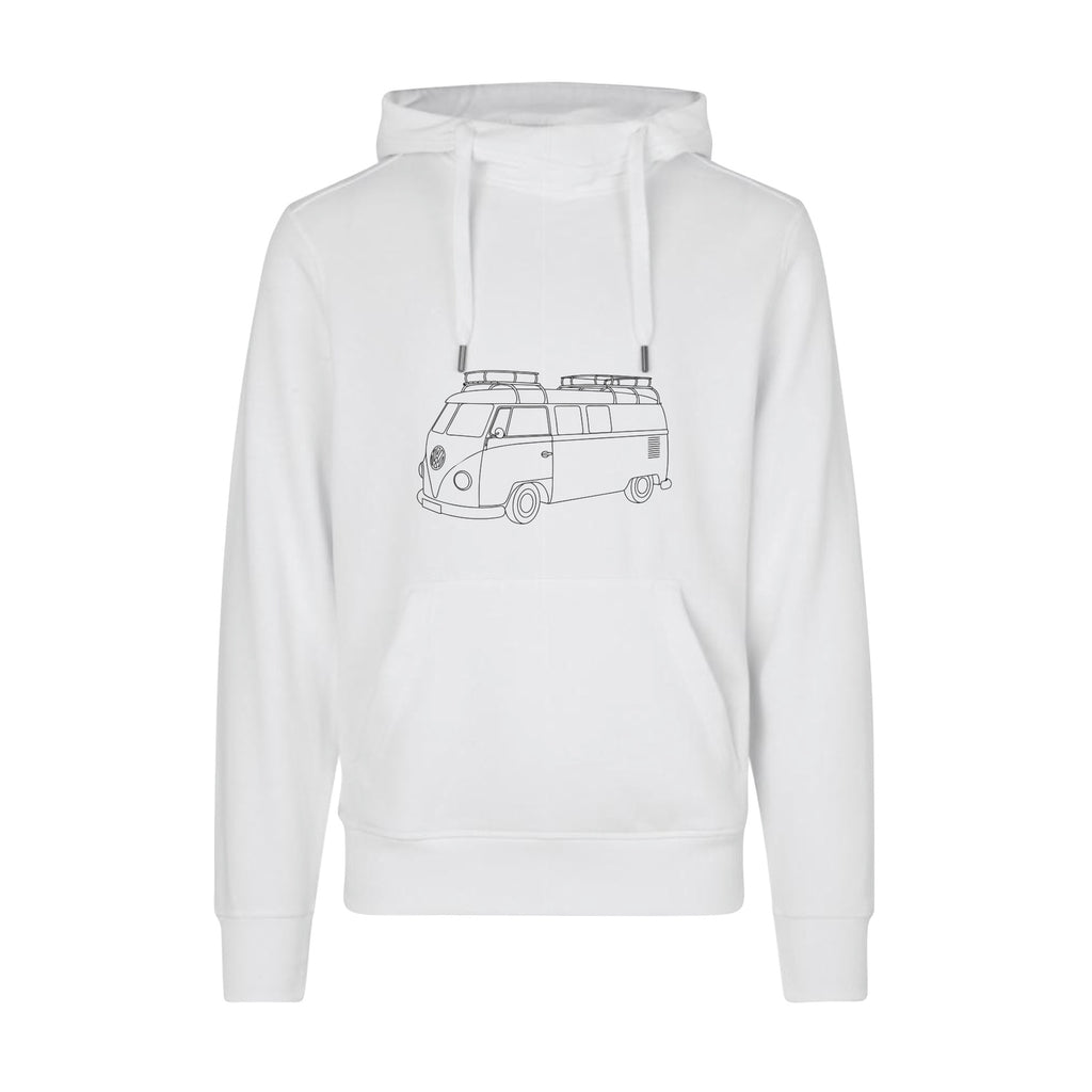 Design Selv Hoodie - Line Art - Køretøjer