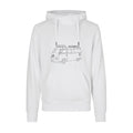 Design Selv Hoodie - Line Art - Køretøjer