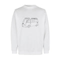 Design Selv Sweatshirt - Line Art - Køretøjer