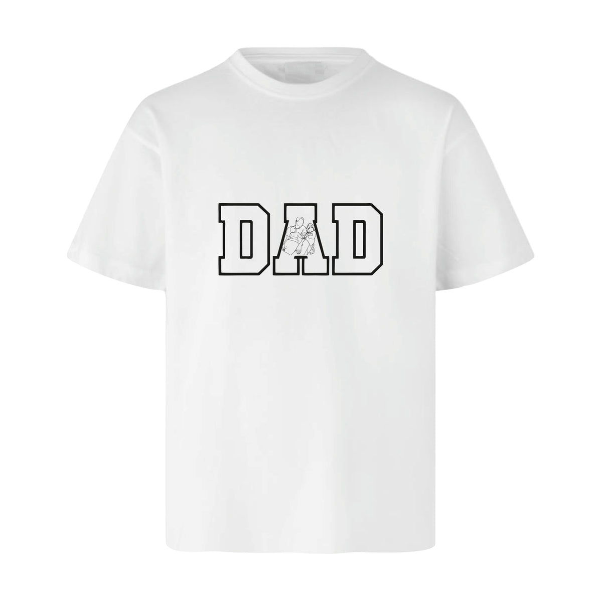 Design Selv T-shirt - Line Art - Mor/FAR Collage