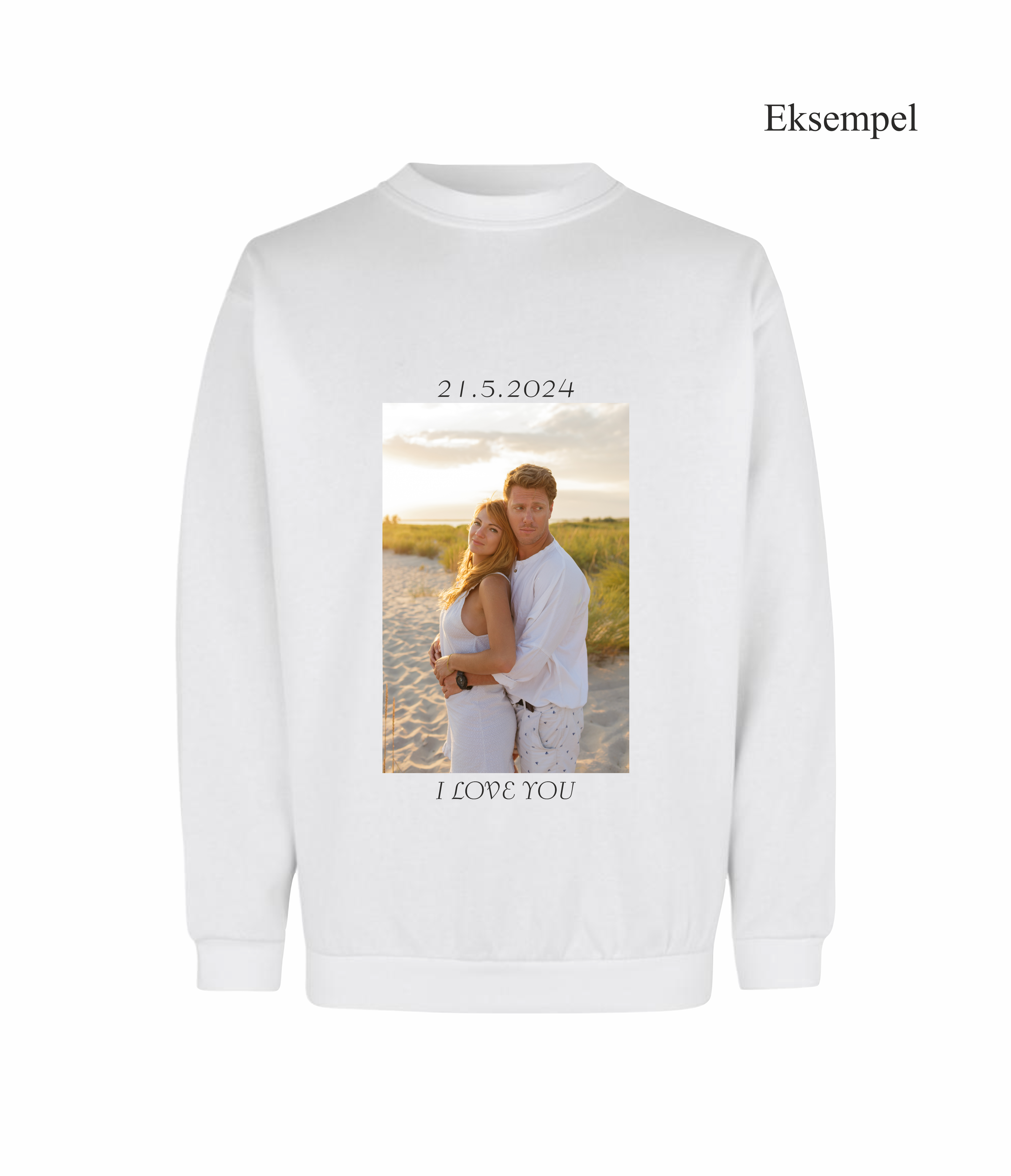 Design Selv Sweatshirt - Fuld Farve