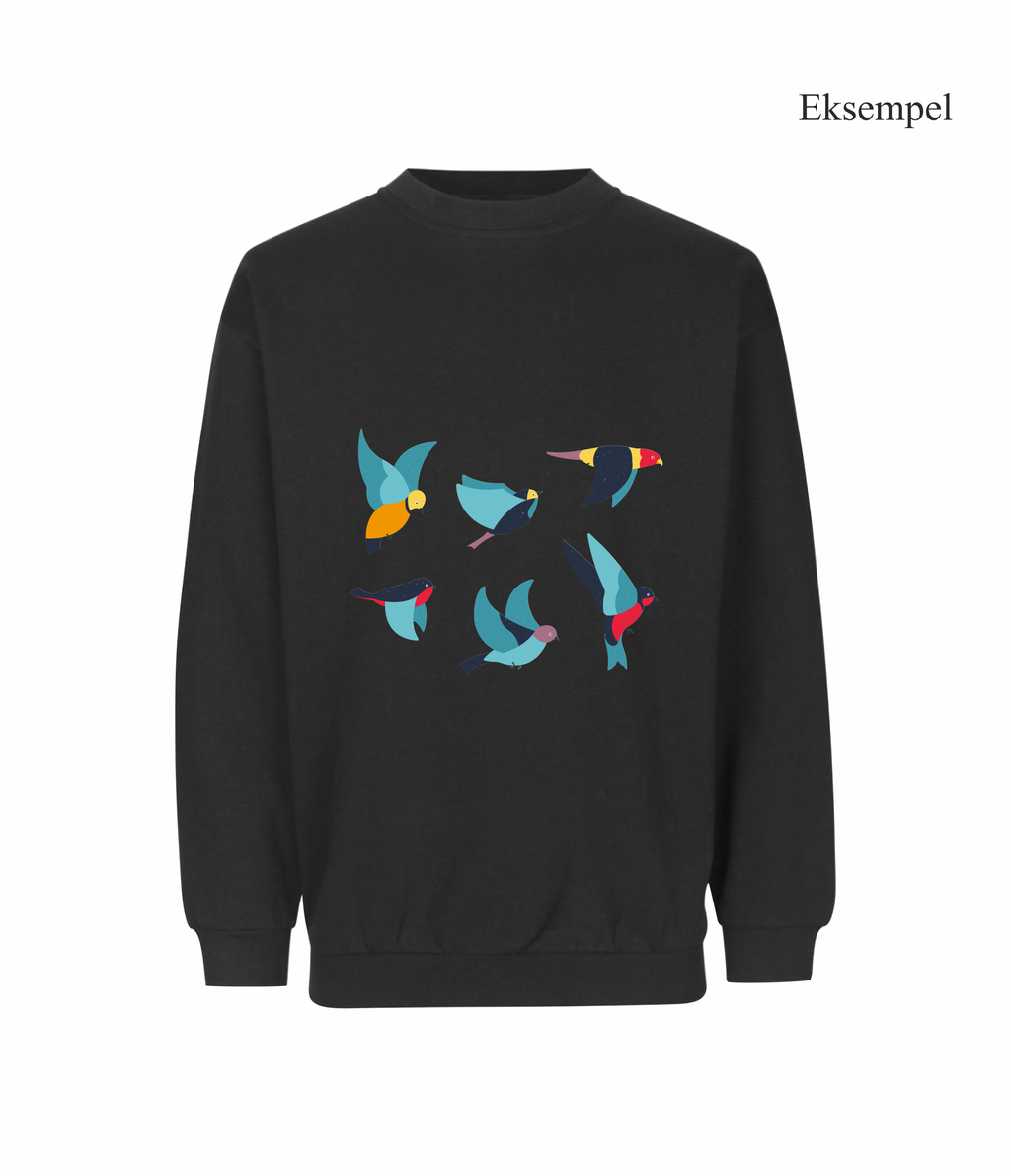 Design Selv Sweatshirt - Fuld Farve
