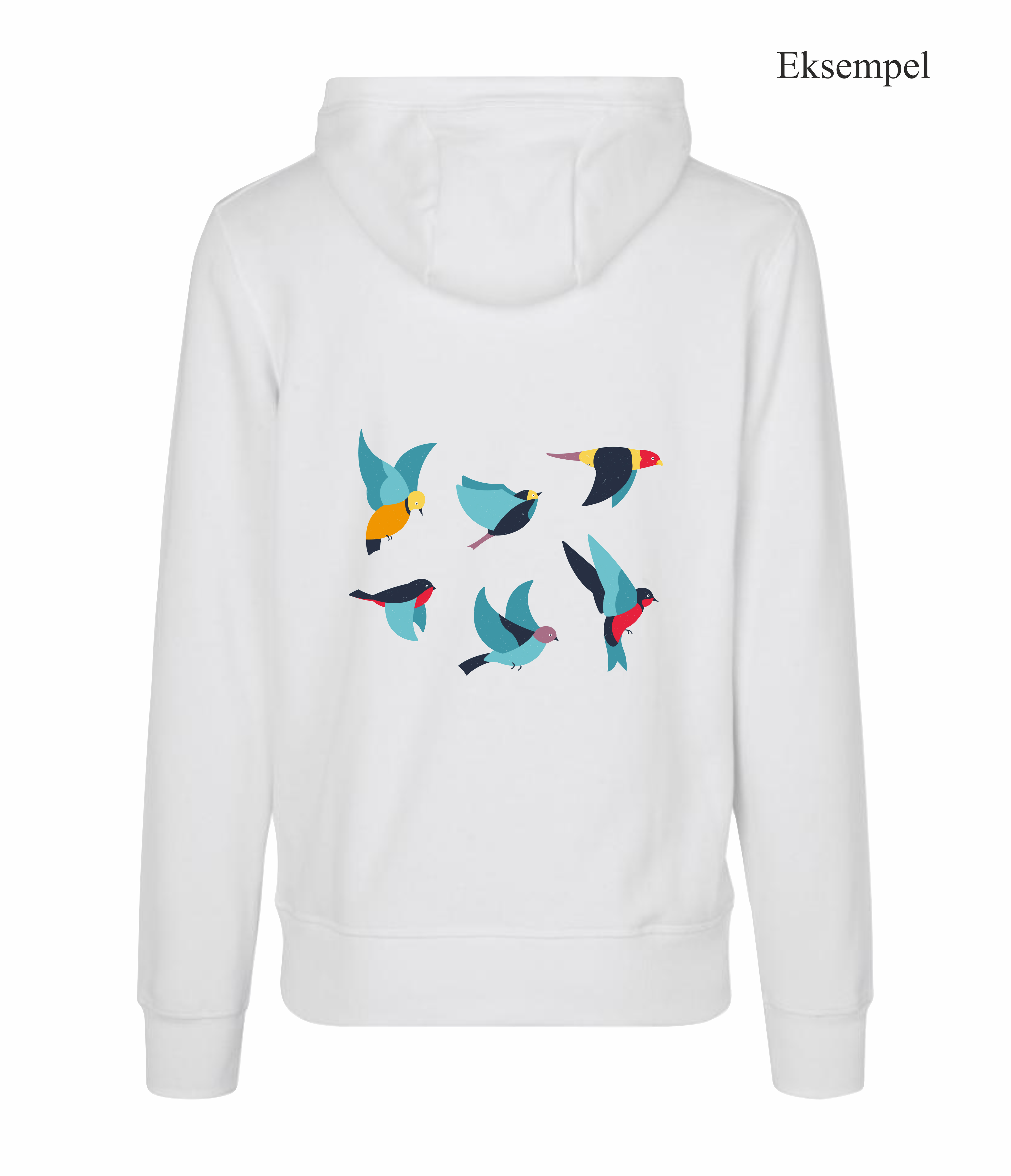 Design Selv Hoodie - Fuld Farve
