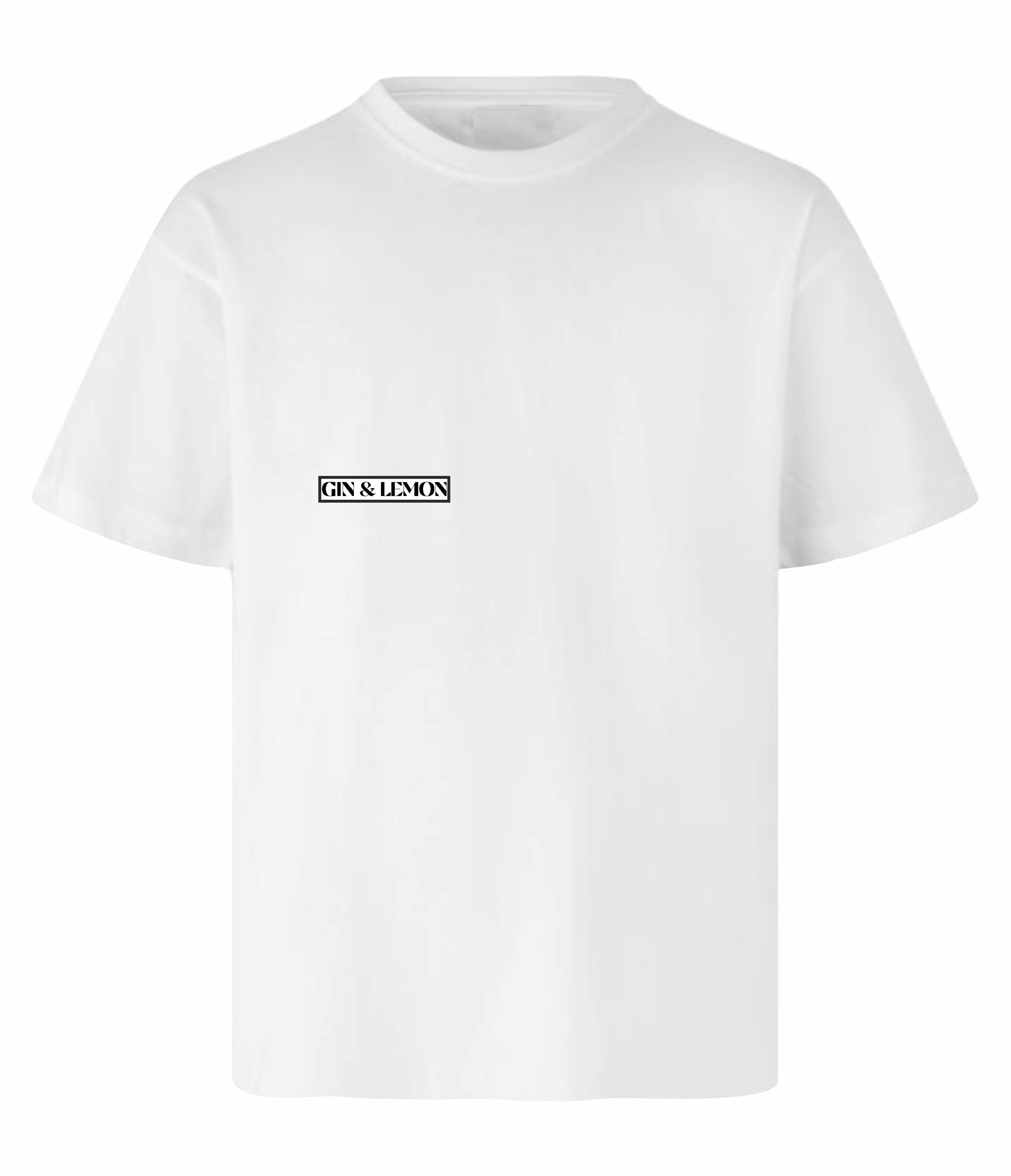 Gin & Lemon Fresh t-shirt brysttryk detalje