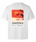 Martinez Icon t-shirt rygtryk med vintage cocktailglas design