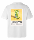 Mojito Vibes t-shirt rygtryk med vintage cocktailglas design"