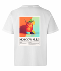 Moscow Mule Mood t-shirt rygtryk med vintage cocktailglas design