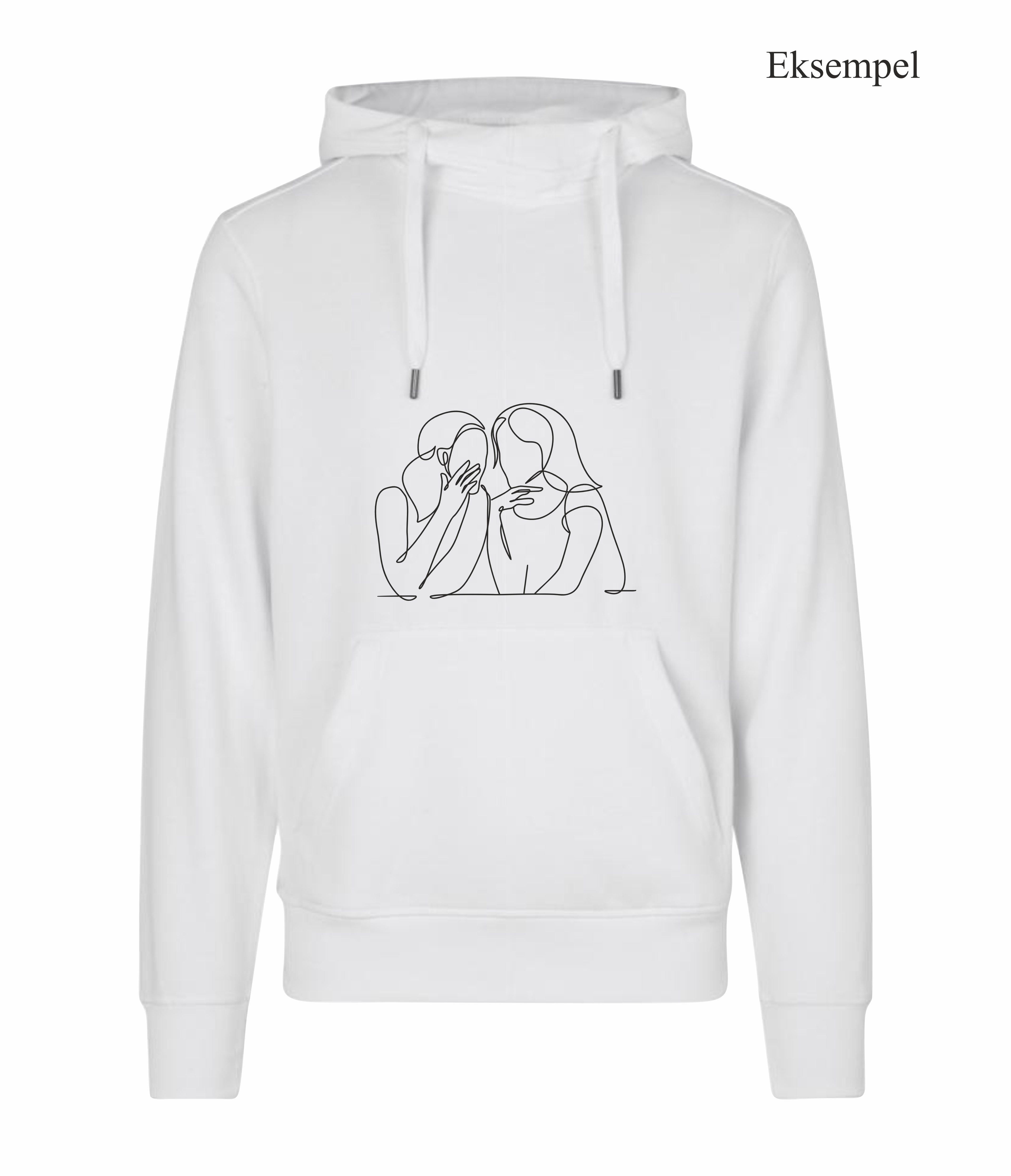 Design Selv Hoodie - Line Art