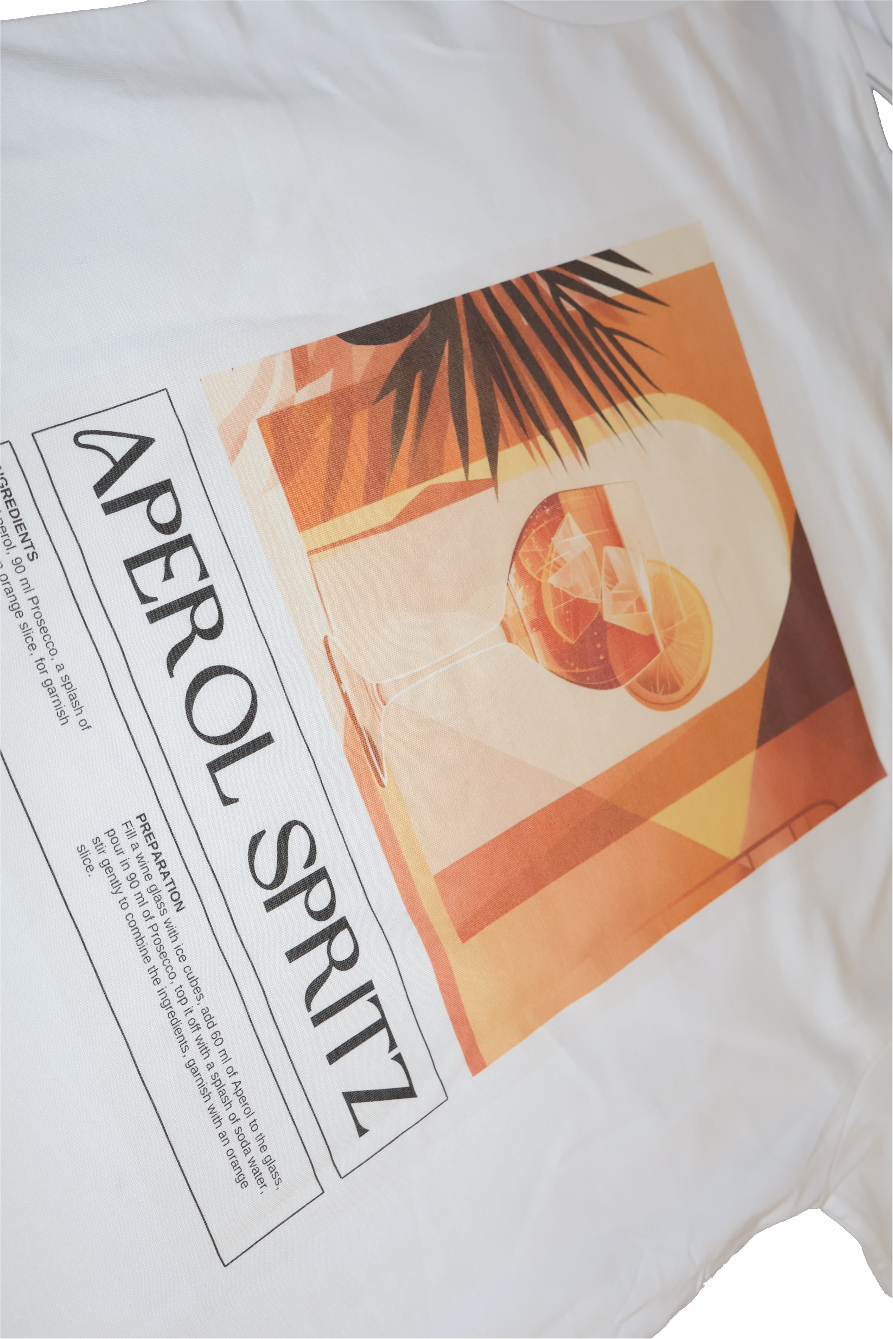 Aperol Spritz Edition vintage cocktail t-shirt produktfoto