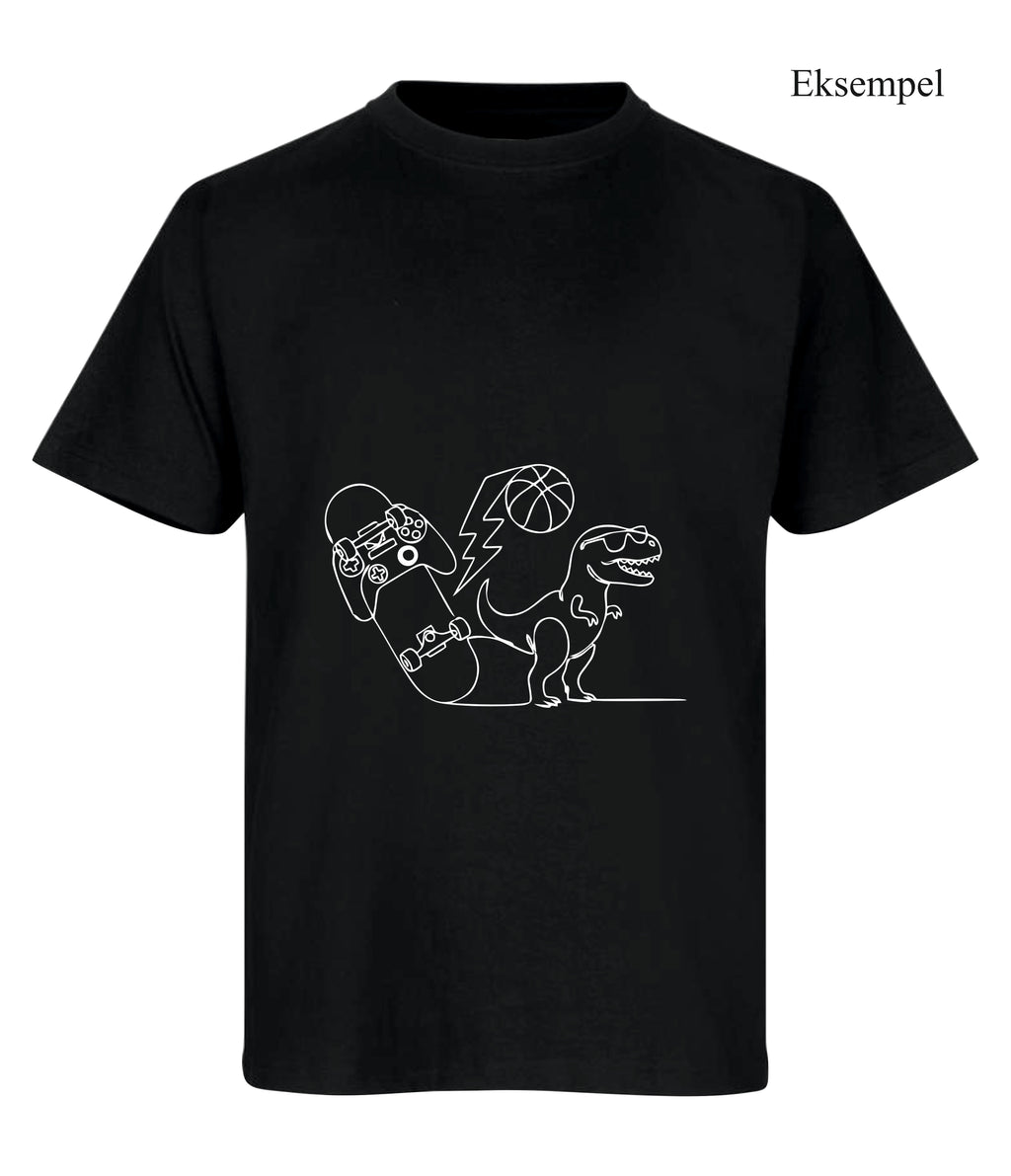 Design Selv Børne T-shirt - Line Art