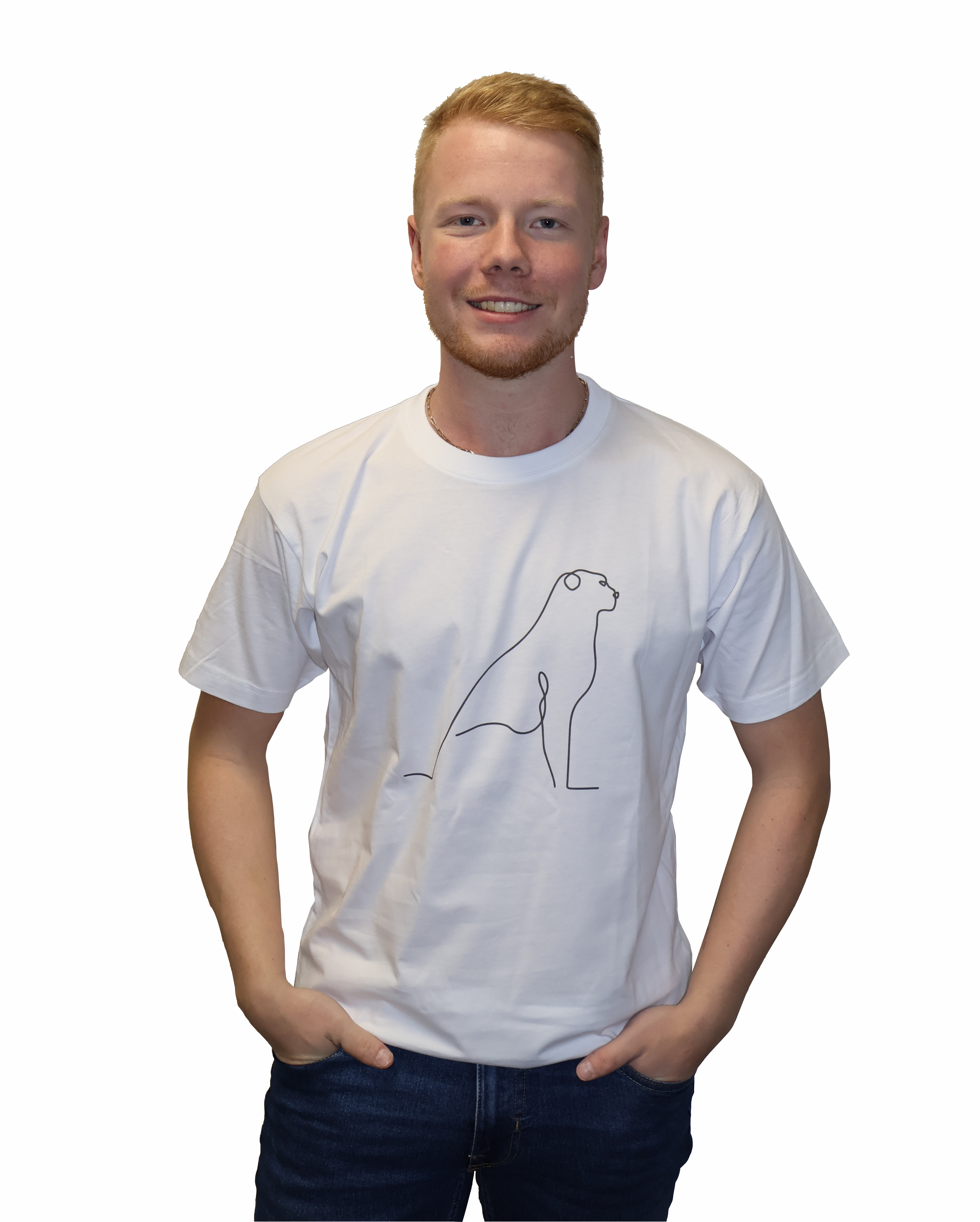 Loyal Lines minimalistisk line art t-shirt produktfoto