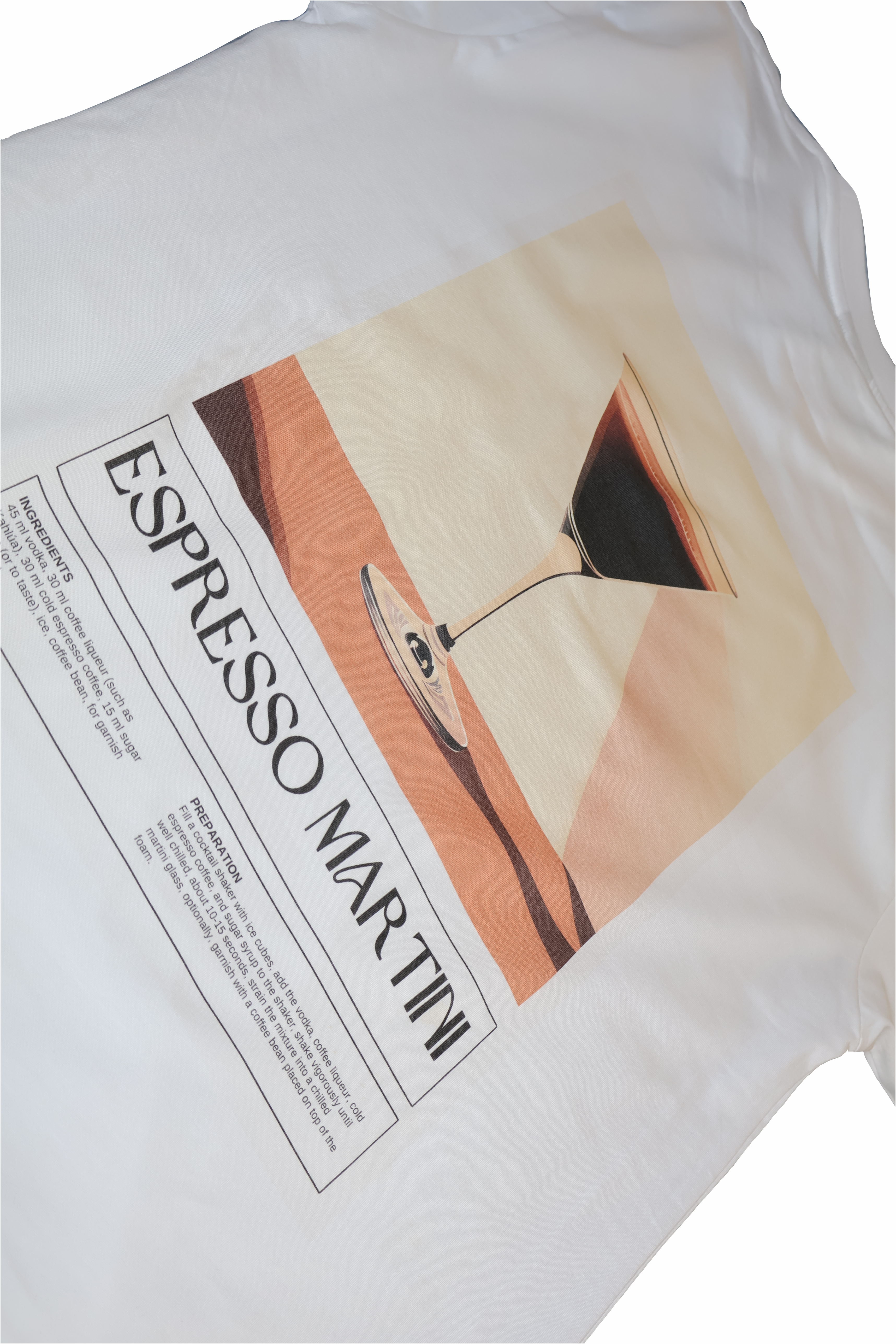 Espresso Martini Classic vintage cocktail t-shirt produktfoto