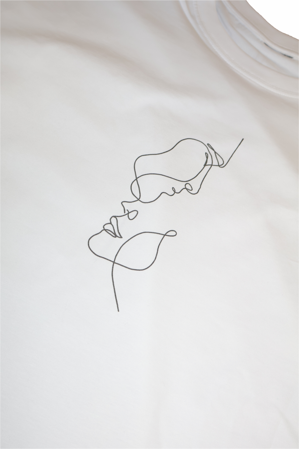 Face To Face t-shirt brysttryk detalje