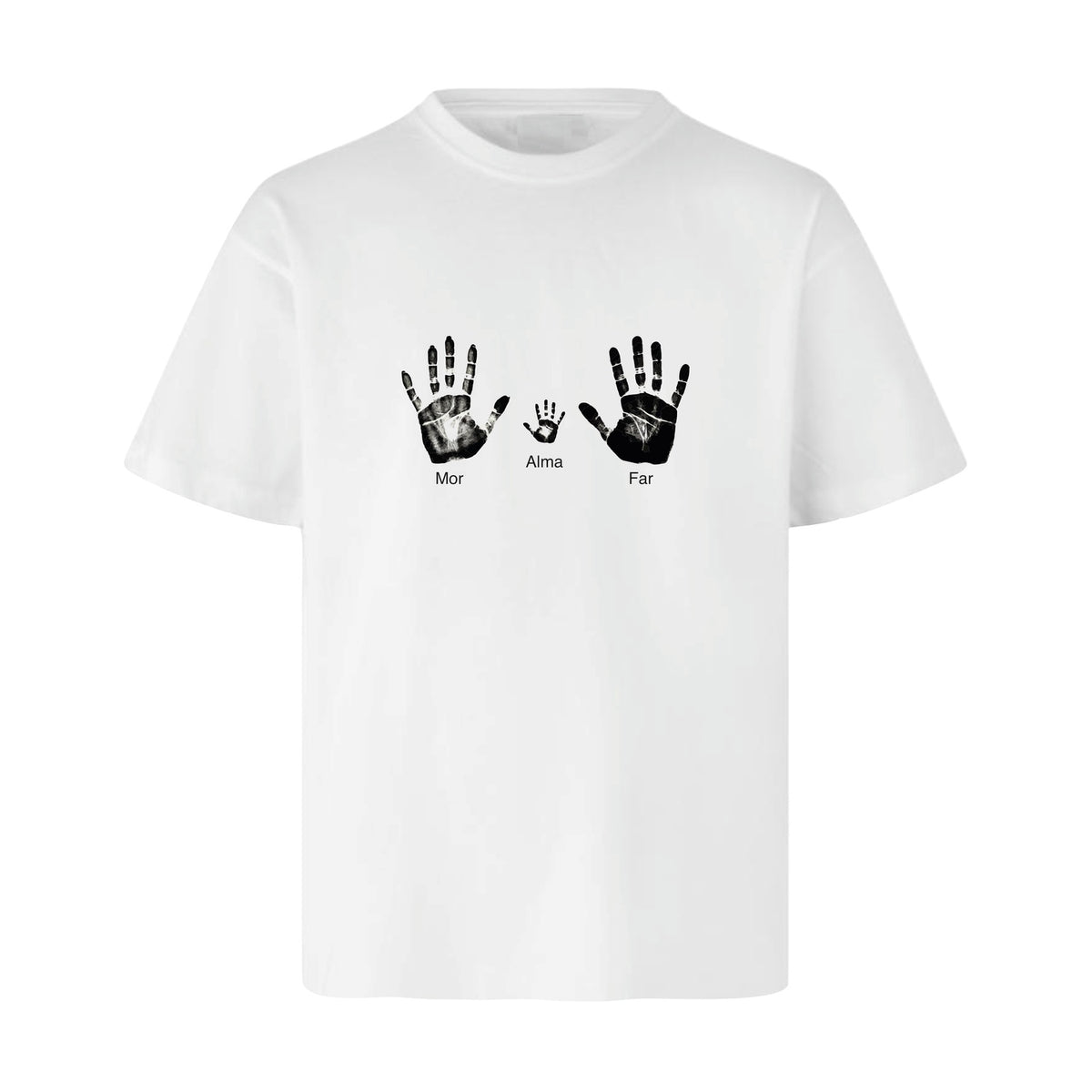 Design Selv T-shirt - Line Art - Håndaftryk